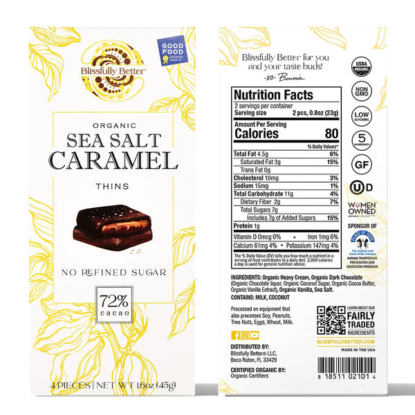 Blissfully Better Organic Caramel Thins