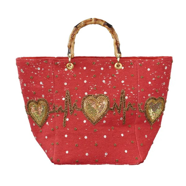 Pulse Heartbeat Tote Bag