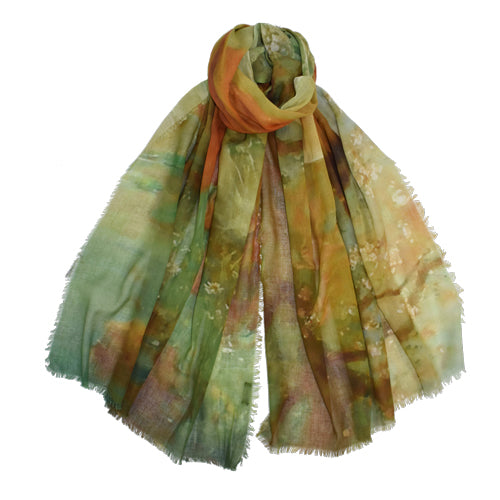 Spirit Folly Painterly Cotton Scarf