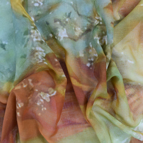 Spirit Folly Painterly Cotton Scarf