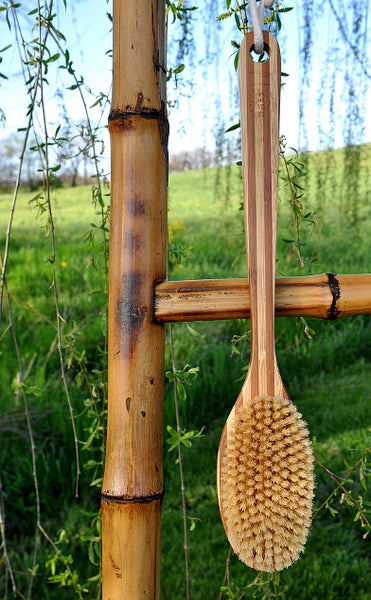 Duo-tone Bamboo Wet or Dry Body Brush