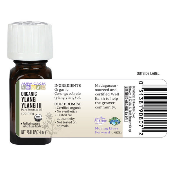 Organic Ylang Ylang III Essential Oil 0.25 fl. oz.