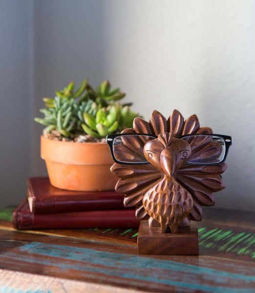 Peacock Eyeglass Holder