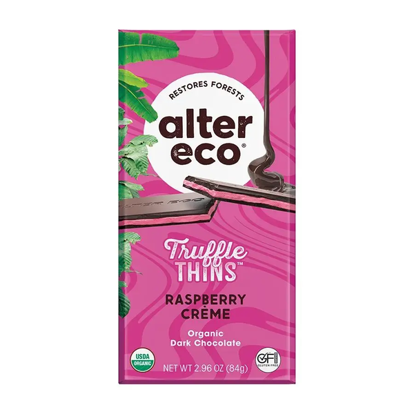 NEW! Alter Eco Raspberry Crème Truffle Thins
