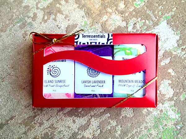 Organic Bar Soap TRIO Gift Sampler