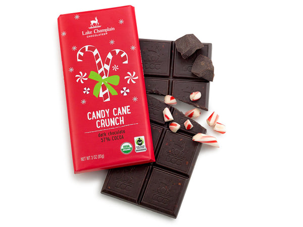 Lake Champlain Organic Candy Cane Crunch Chocolate Bar