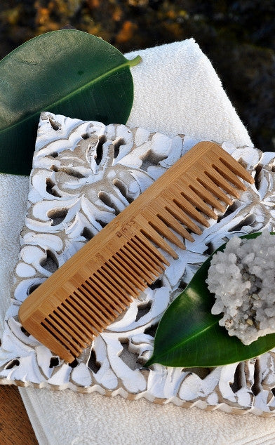 Bamboo Combination Tooth Comb