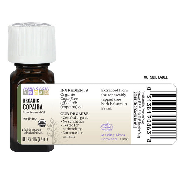 Organic Copaiba Essential Oil 0.25 fl. oz.