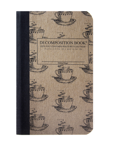 Coffee Cup Decomposition Pocket Sized Notebook