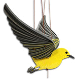 Yellow Warbler Bird Flying Mobile