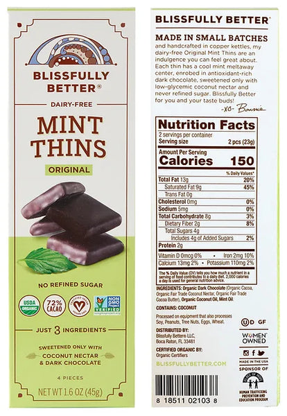 Blissfully Better Organic Mint Thins